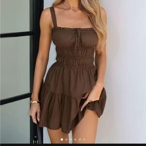 Ruffle Frill Mini Dress